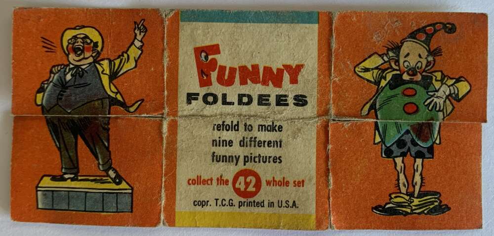 1948 Topps Funny Foldees #42 The Clown V54947 Image 1