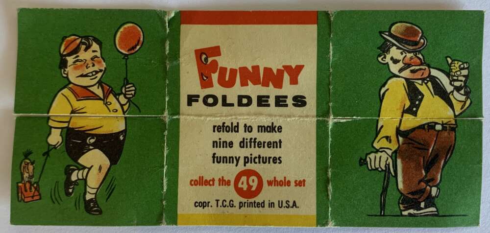 1948 Topps Funny Foldees #49 Hi Mom Hi Pop! V54949 Image 1