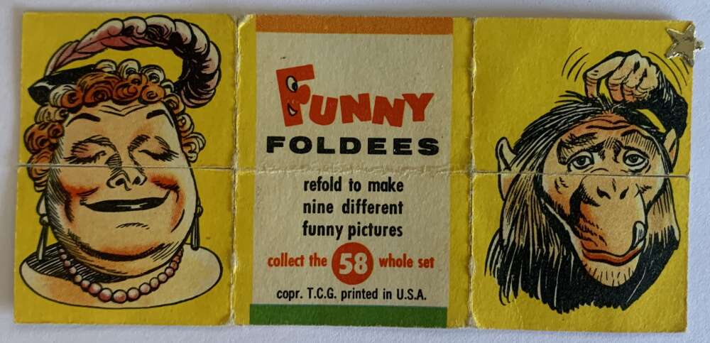 1948 Topps Funny Foldees #58 The Lady's A Chump V54950 Image 1