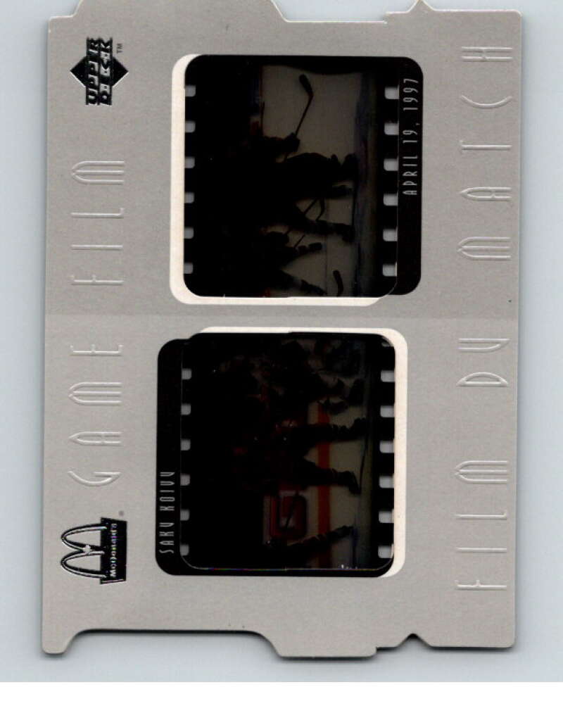 1997-98 McDonald's Upper Deck Game Film #8 Saku Koivu V55005 Image 1