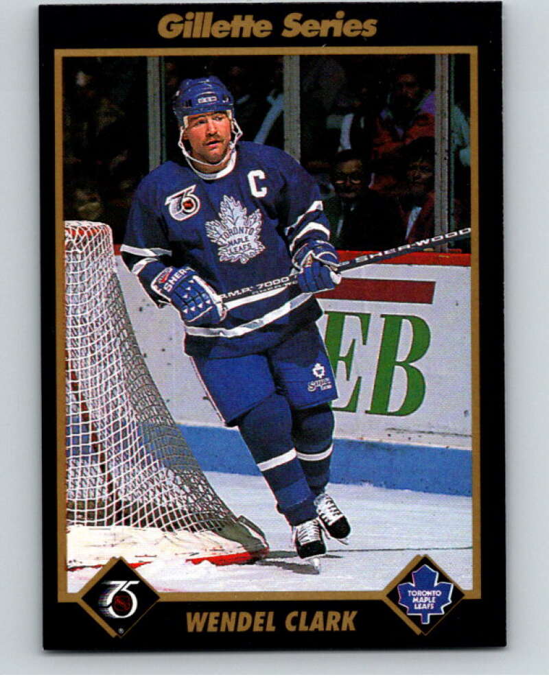 1991-92 Gillette Series Super Stars #11 Wendel Clark V55087 Image 1