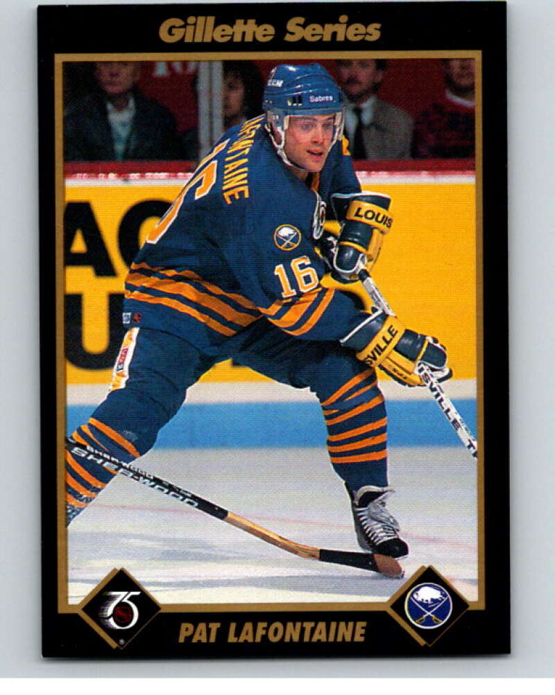 1991-92 Gillette Series Super Stars #23 Pat LaFontaine V55096 Image 1