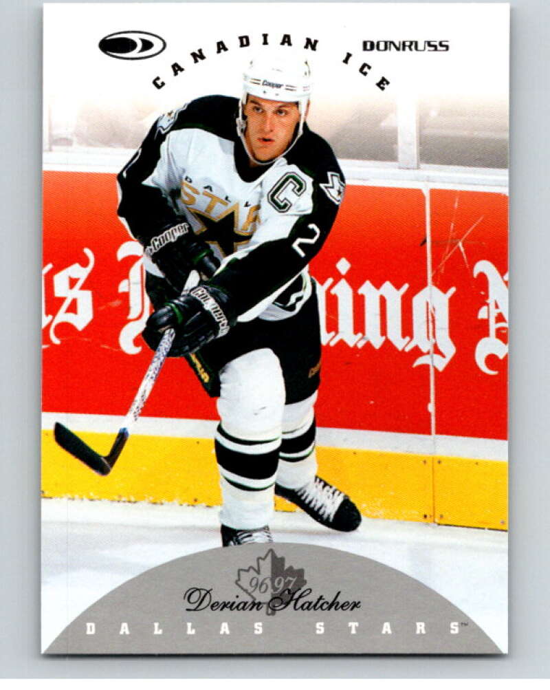 1996-97 Donruss Canadian Ice #4 Derian Hatcher Dallas Stars V55292 Image 1