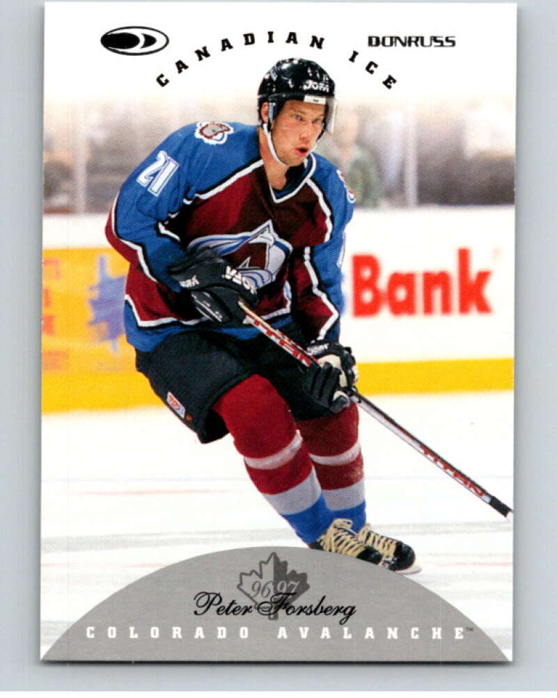 1996-97 Donruss Canadian Ice #6 Peter Forsberg Colorado Avalanche V55294 Image 1