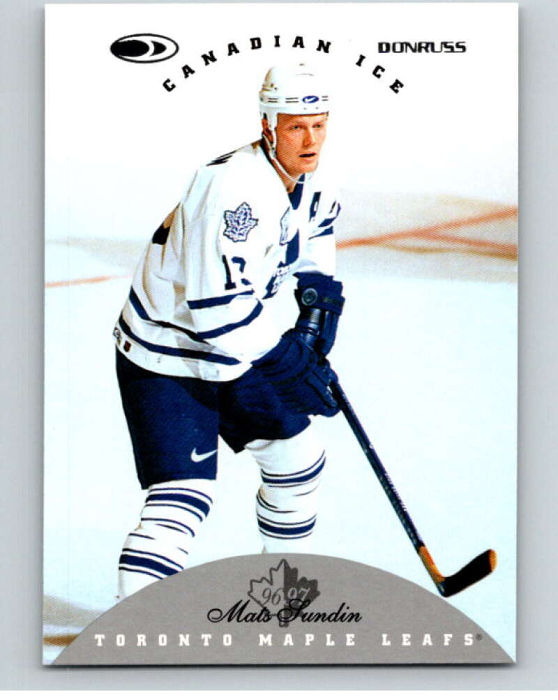 1996-97 Donruss Canadian Ice #12 Mats Sundin Toronto Maple Leafs V55300 Image 1