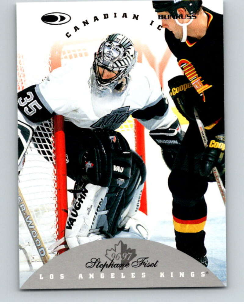 1996-97 Donruss Canadian Ice #17 Stephane Fiset Los Angeles Kings V55305 Image 1