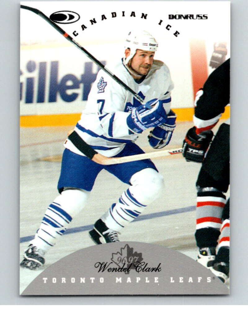 1996-97 Donruss Canadian Ice #29 Wendel Clark Toronto Maple Leafs V55317 Image 1