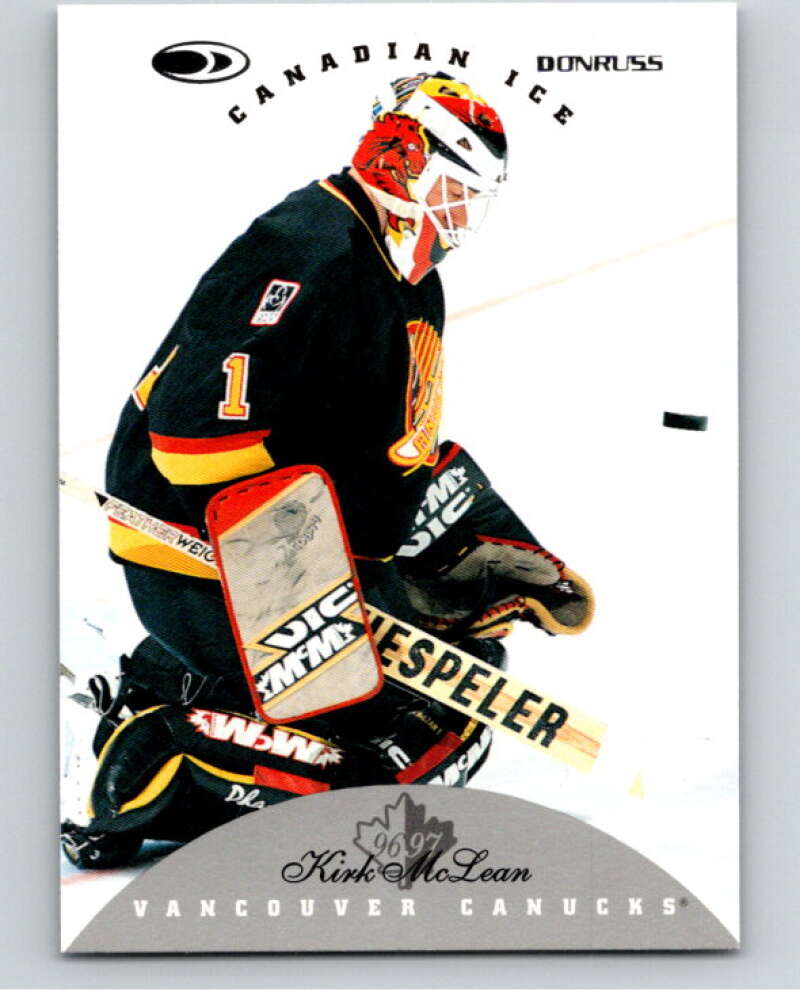 1996-97 Donruss Canadian Ice #33 Kirk McLean Vancouver Canucks V55321 Image 1