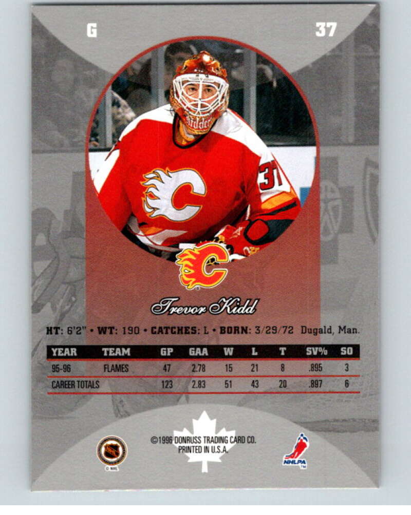 1996-97 Donruss Canadian Ice #37 Trevor Kidd Calgary Flames V55325 Image 2