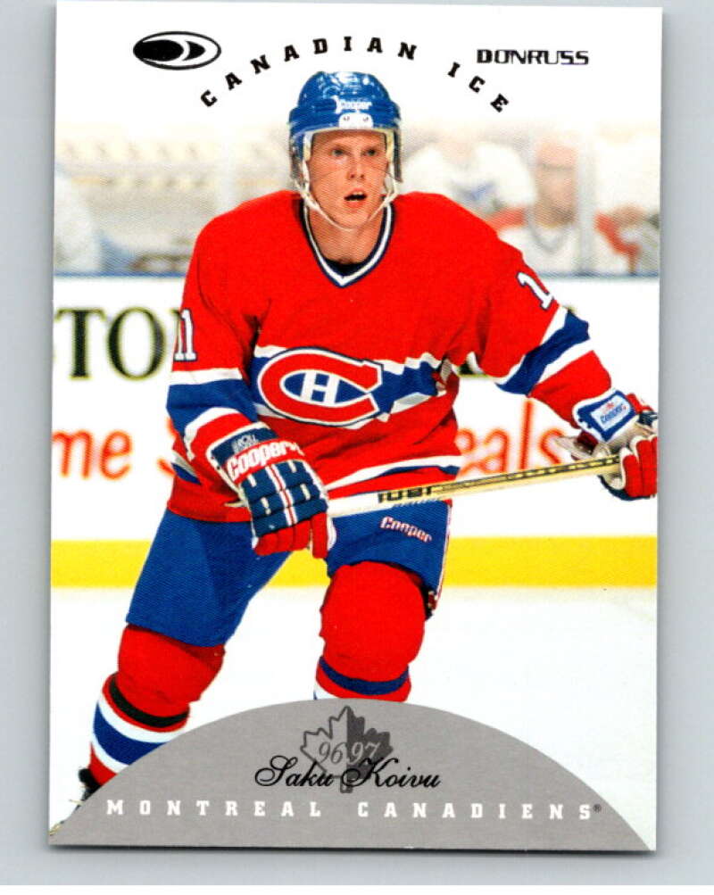 1996-97 Donruss Canadian Ice #40 Saku Koivu Montreal Canadiens V55328 Image 1