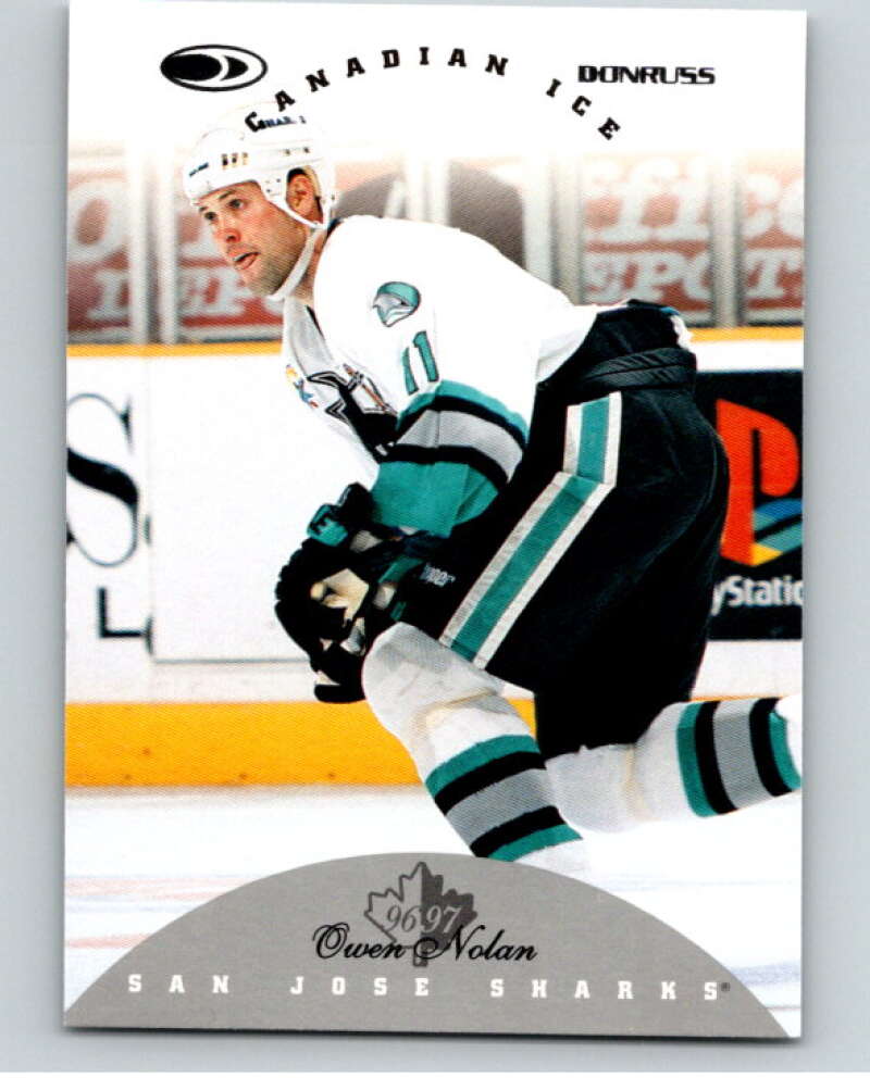 1996-97 Donruss Canadian Ice #54 Owen Nolan San Jose Sharks V55342 Image 1