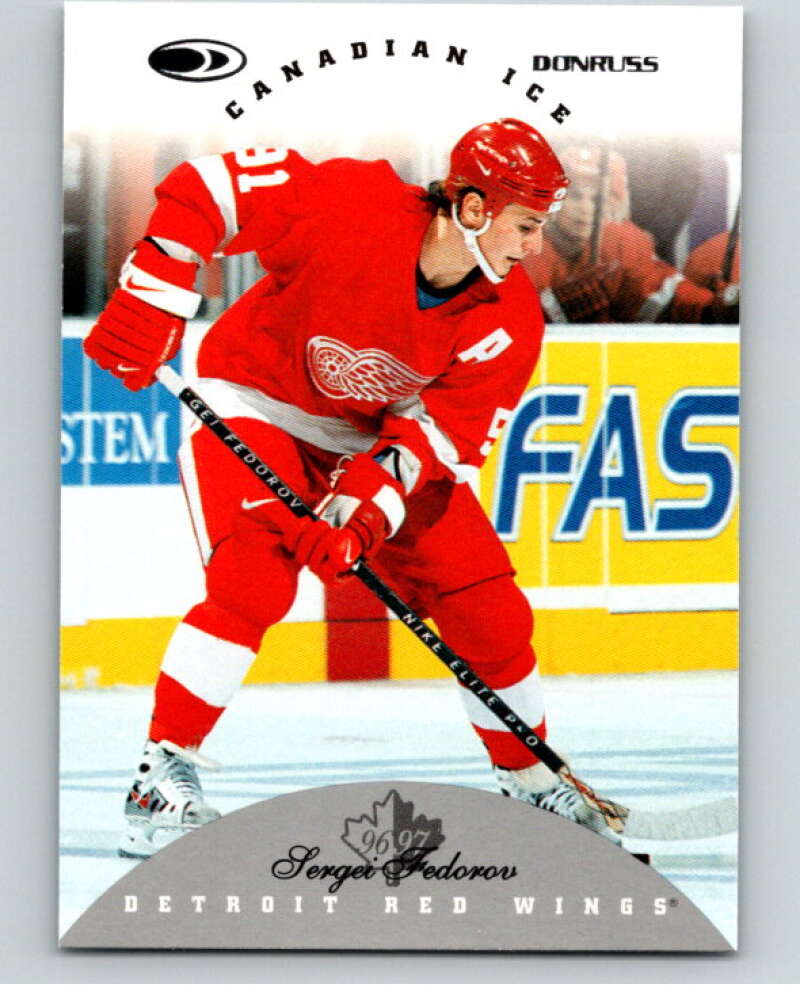 1996-97 Donruss Canadian Ice #55 Sergei Fedorov Detroit Red Wings V55343 Image 1