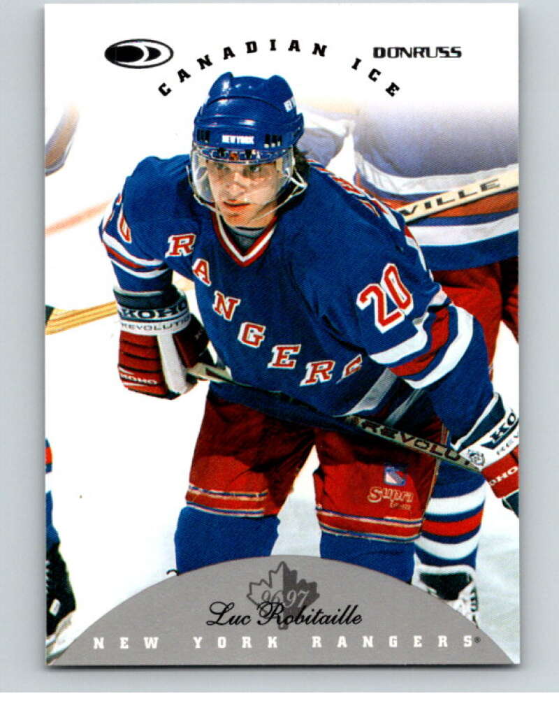 1996-97 Donruss Canadian Ice #64 Luc Robitaille New York Rangers V55352 Image 1
