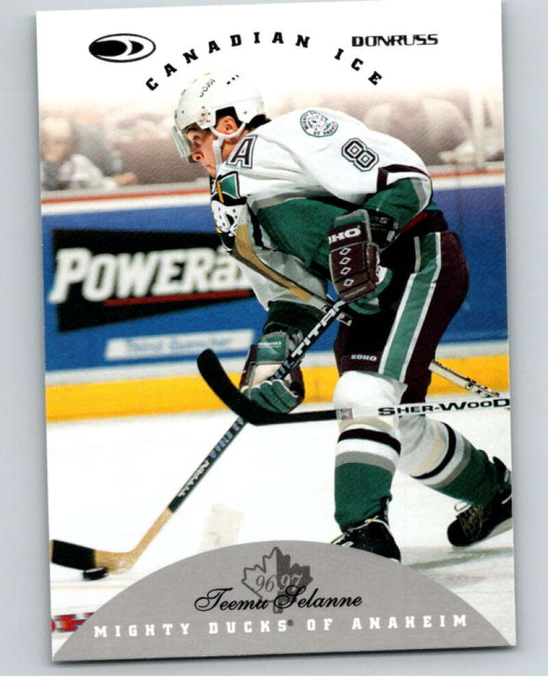 1996-97 Donruss Canadian Ice #85 Teemu Selanne  Anaheim Ducks  V55373 Image 1