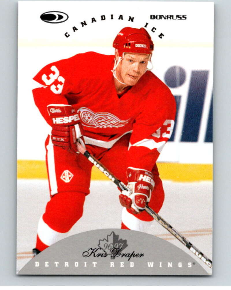 1996-97 Donruss Canadian Ice #92 Kris Draper Detroit Red Wings V55380 Image 1