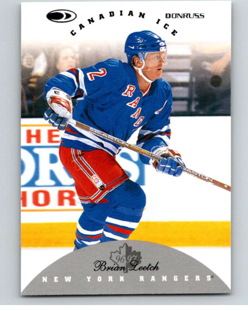 1996-97 Donruss Canadian Ice #108 Brian Leetch New York Rangers V55396 Image 1