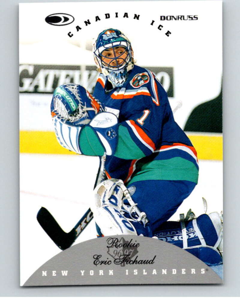 1996-97 Donruss Canadian Ice #120 Eric Fichaud New York Islanders V55408 Image 1