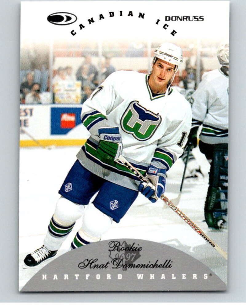 1996-97 Donruss Canadian Ice #122 Hnat Domenichelli Hartford Whalers V55410 Image 1