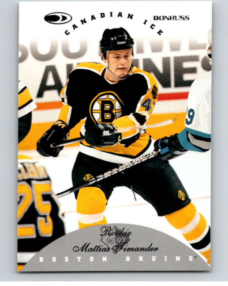 1996-97 Donruss Canadian Ice #138 Mattias Timander RC Rookie Bruins V55426 Image 1