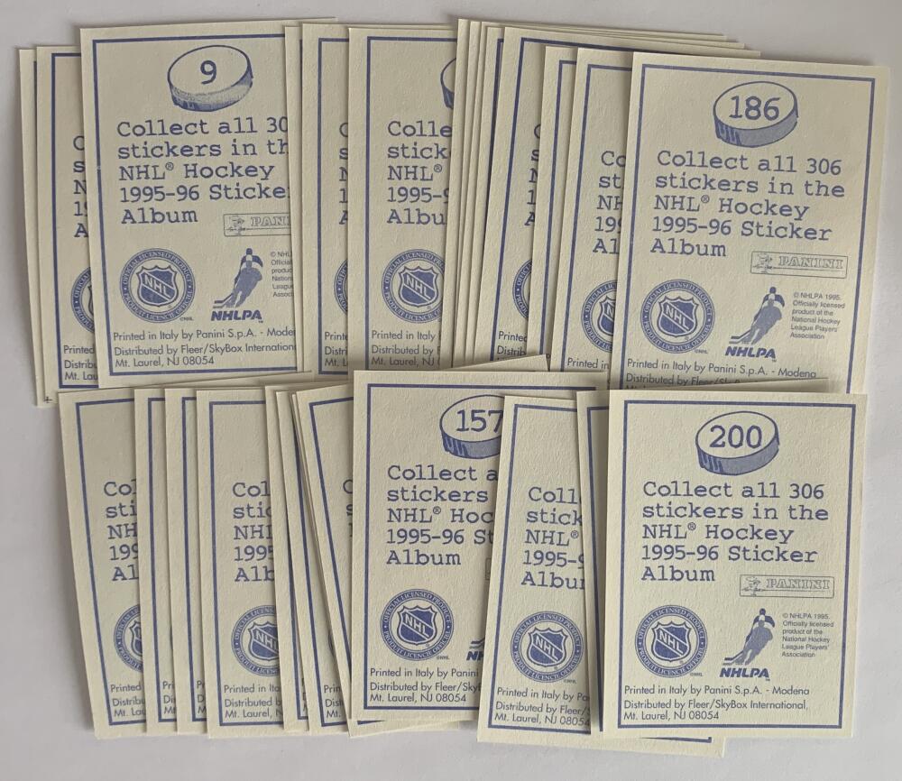 1995-96 Panini Stickers Hockey Lot of 29 - VL59998 Image 2