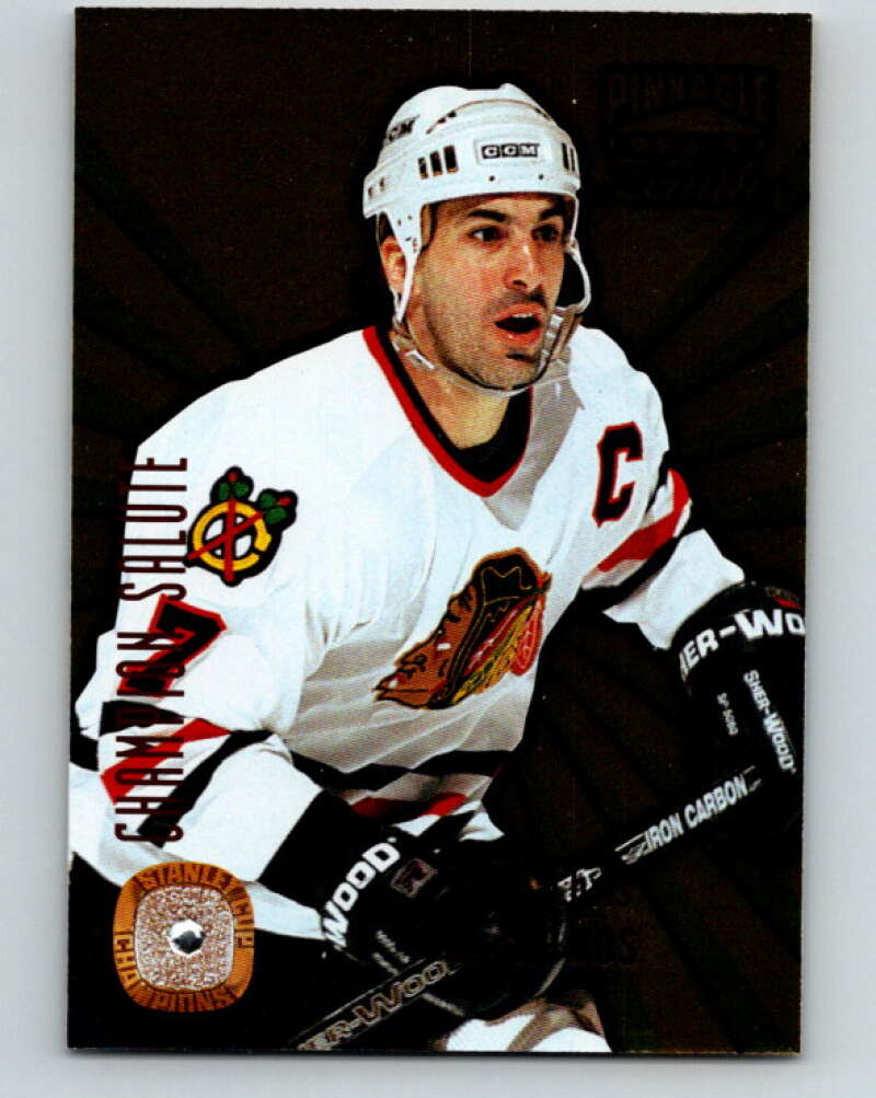1996-97 Zenith Champion Salute Diamond #12 Chris Chelios Image 1