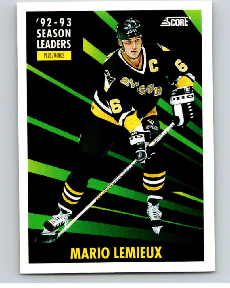 1993-94 Score #480 Mario Lemieux SL Image 1