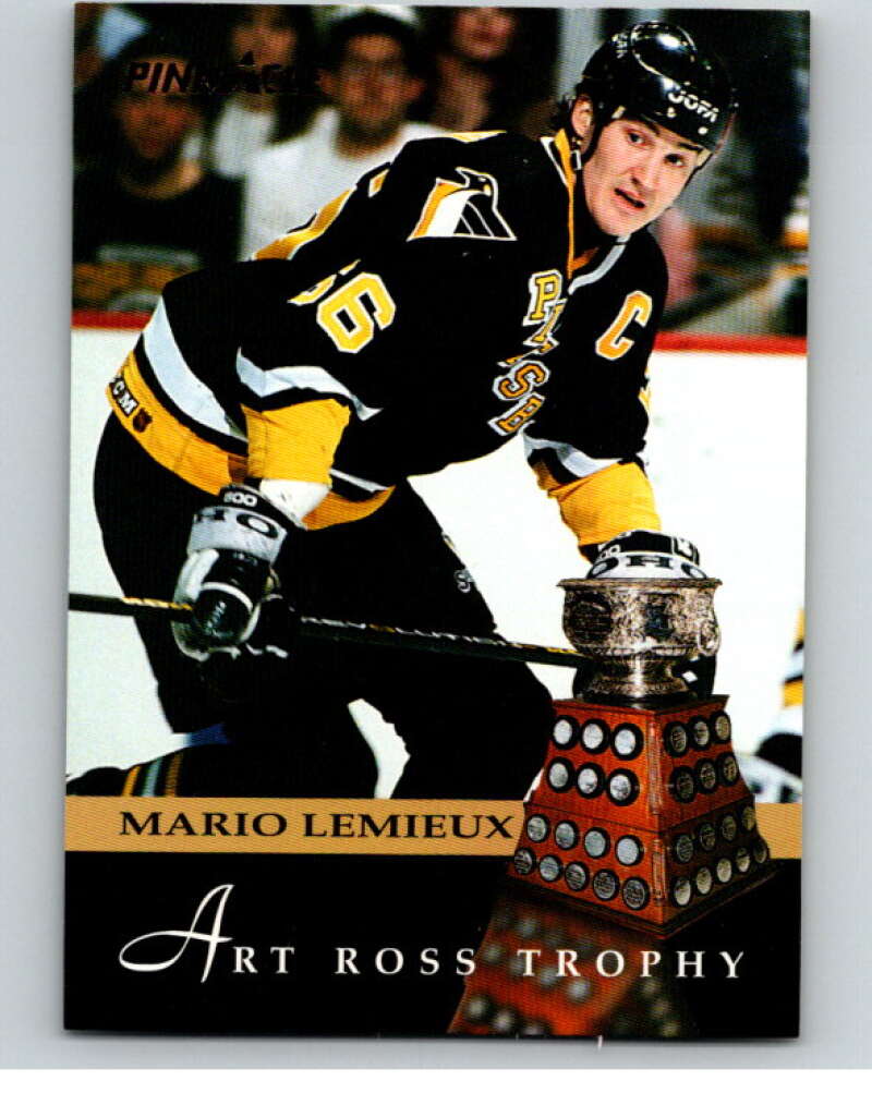 1993-94 Pinnacle #230 Mario Lemieux AW Image 1