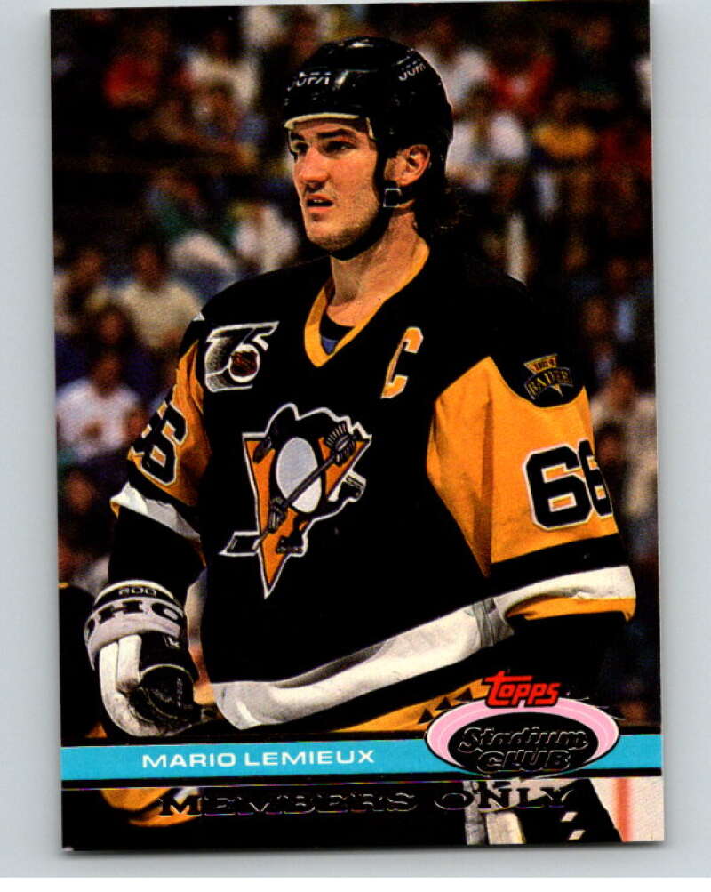 1991 Stadium Club Members Only #48 Mario Lemieux Image 1