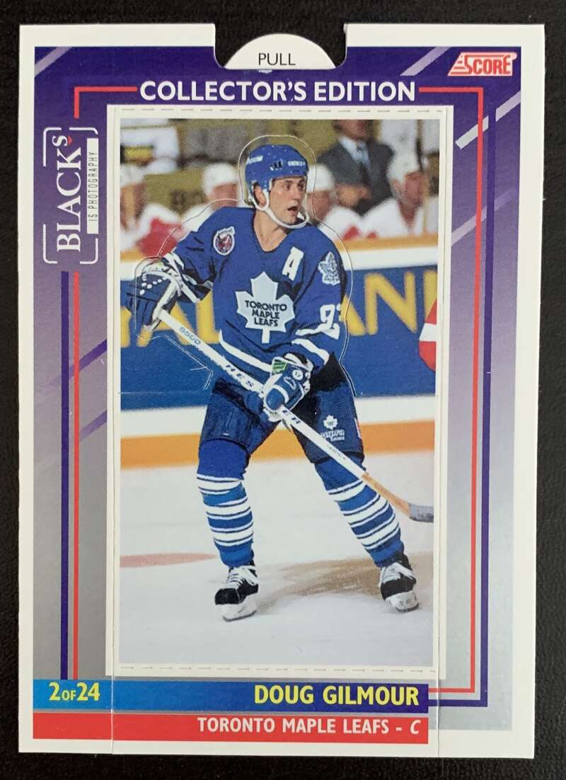 1993-94 Maple Leafs Score Black's #2 Doug Gilmour V55645 Image 1