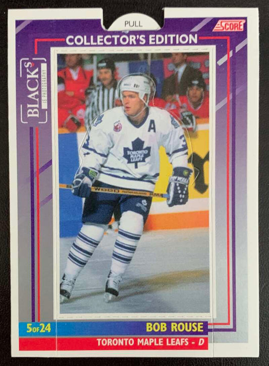 1993-94 Maple Leafs Score Black's #5 Bob Rouse  V55811 Image 1