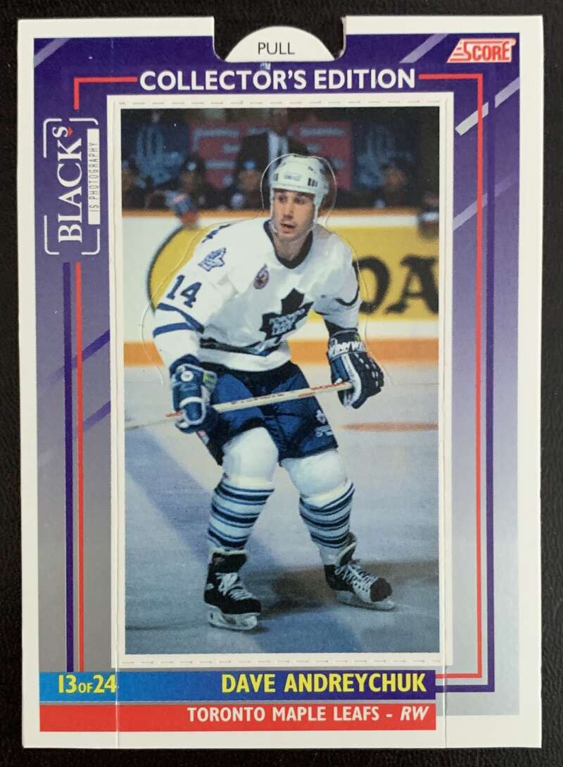 1993-94 Maple Leafs Score Black's #13 Dave Andreychuk V56082 Image 1
