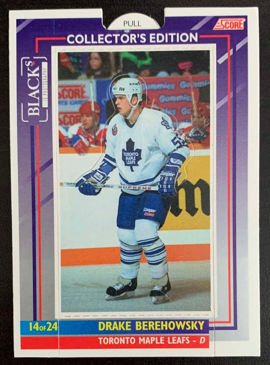 1993-94 Maple Leafs Score Black's #14 Drake Berehowsky  V56114 Image 1