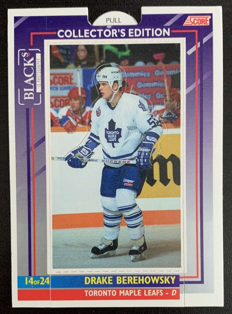1993-94 Maple Leafs Score Black's #14 Drake Berehowsky V56146 Image 1