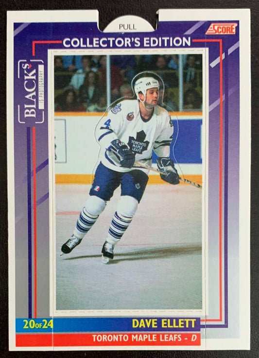 1993-94 Maple Leafs Score Black's #20 Dave Ellett  V56271 Image 1