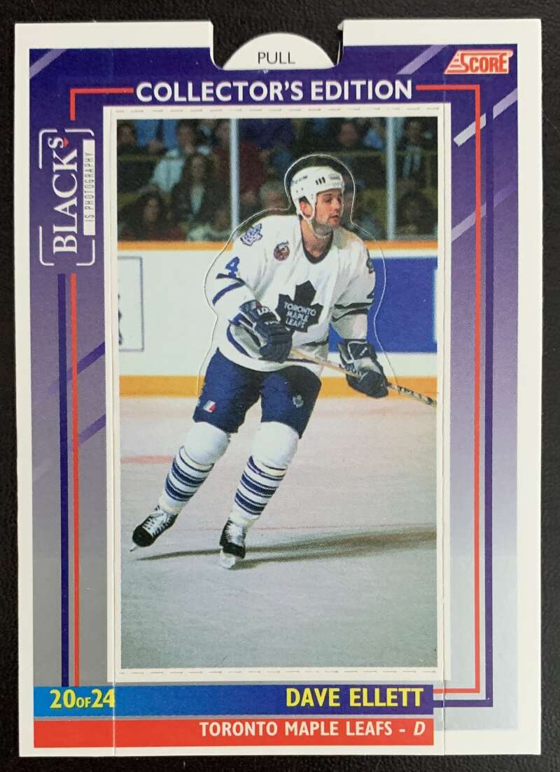 1993-94 Maple Leafs Score Black's #20 Dave Ellett V56283 Image 1