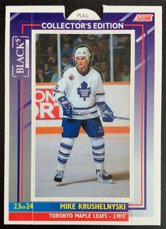 1993-94 Maple Leafs Score Black's #23 Mike Krushelnyski V56312 Image 1
