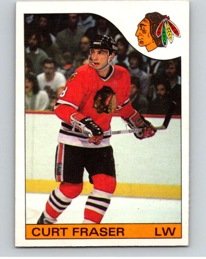1985-86 O-Pee-Chee #3 Curt Fraser Chicago Blackhawks V56322 Image 1