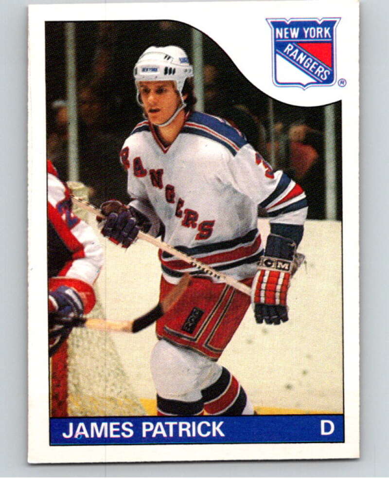 1985-86 O-Pee-Chee #15 James Patrick New York Rangers V56351 Image 1