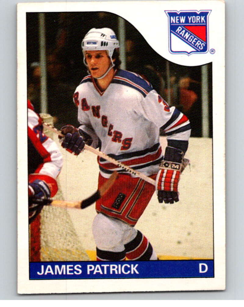 1985-86 O-Pee-Chee #15 James Patrick New York Rangers V56354 Image 1
