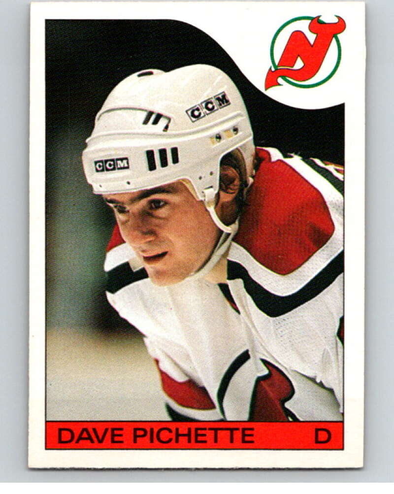 1985-86 O-Pee-Chee #21 Dave Pichette New Jersey Devils V56369 Image 1