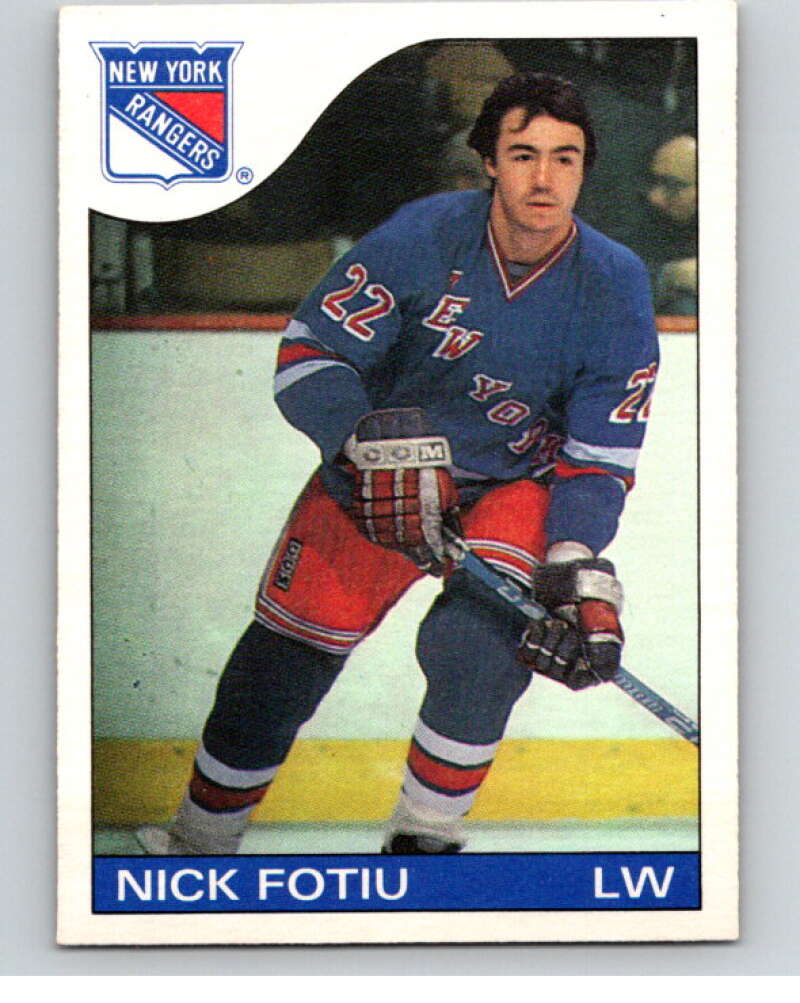 1985-86 O-Pee-Chee #22 Nick Fotiu New York Rangers V56374 Image 1