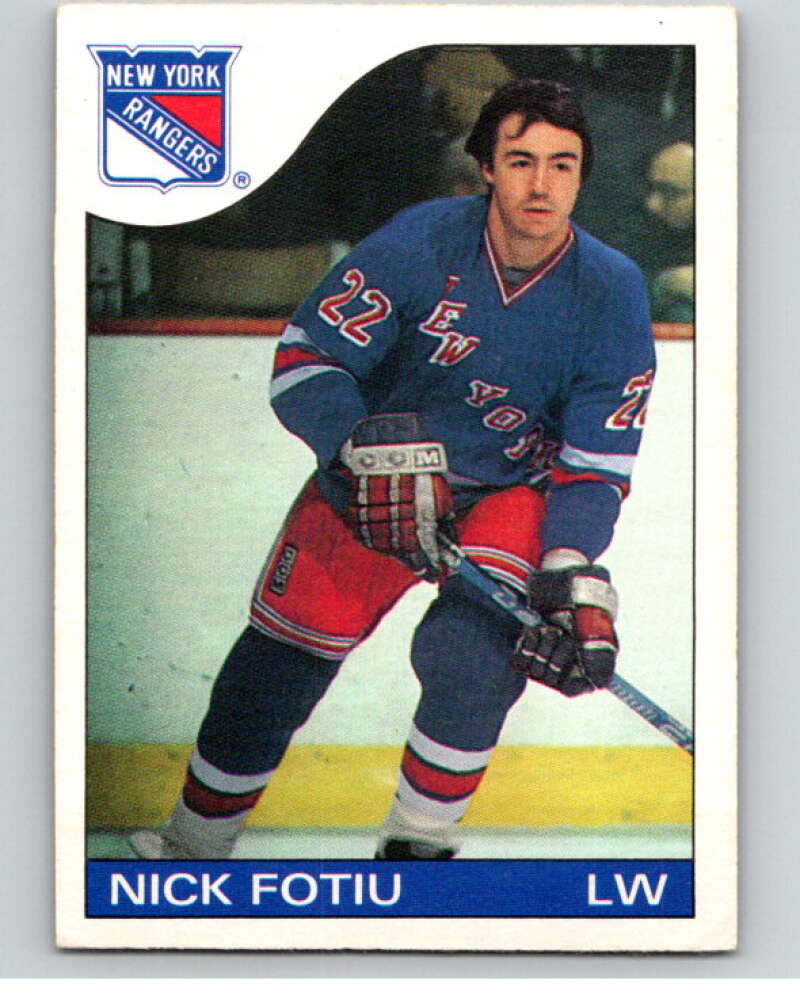 1985-86 O-Pee-Chee #22 Nick Fotiu New York Rangers V56375 Image 1