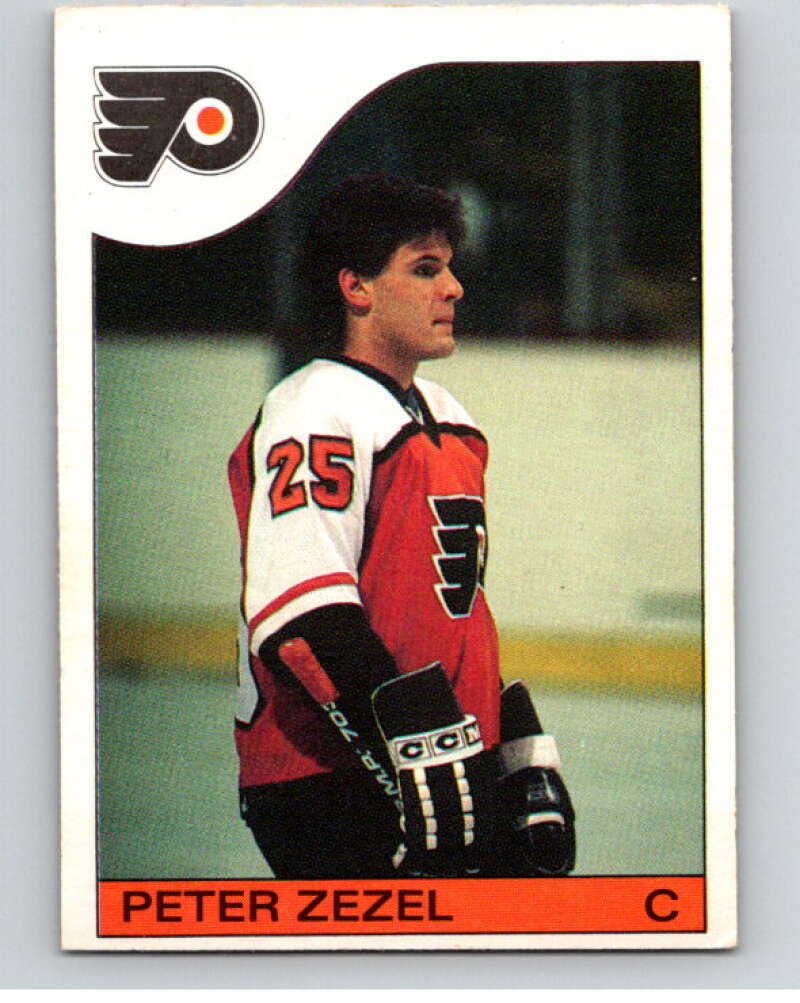 1985-86 O-Pee-Chee #24 Peter Zezel RC Rookie Flyers V56383 Image 1