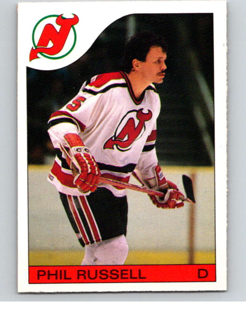 1985-86 O-Pee-Chee #30 Phil Russell New Jersey Devils V56400 Image 1