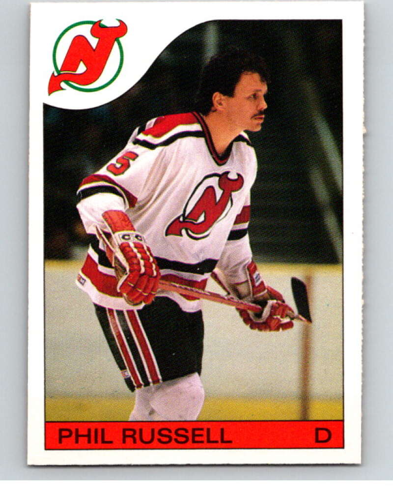 1985-86 O-Pee-Chee #30 Phil Russell New Jersey Devils V56402 Image 1