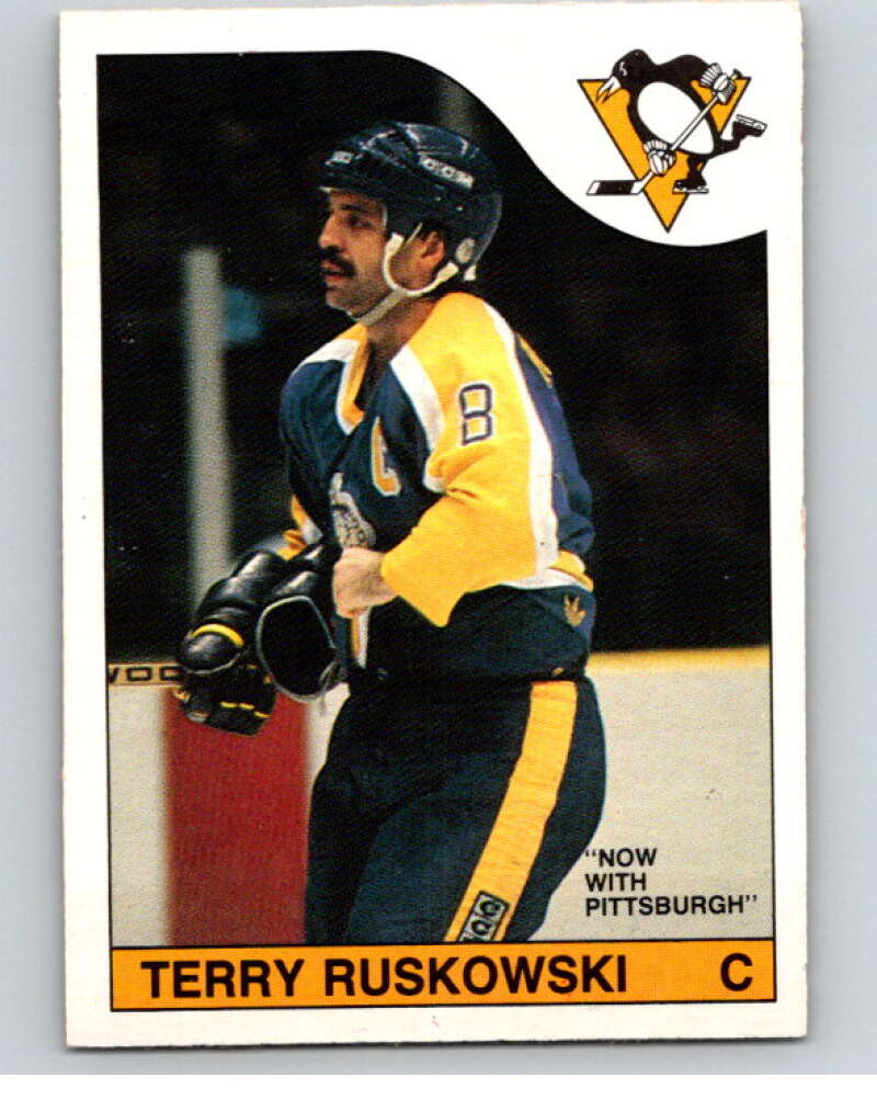 1985-86 O-Pee-Chee #33 Terry Ruskowski Pittsburgh Penguins V56407 Image 1