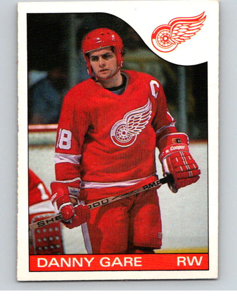 1985-86 O-Pee-Chee #37 Danny Gare Detroit Red Wings V56419 Image 1