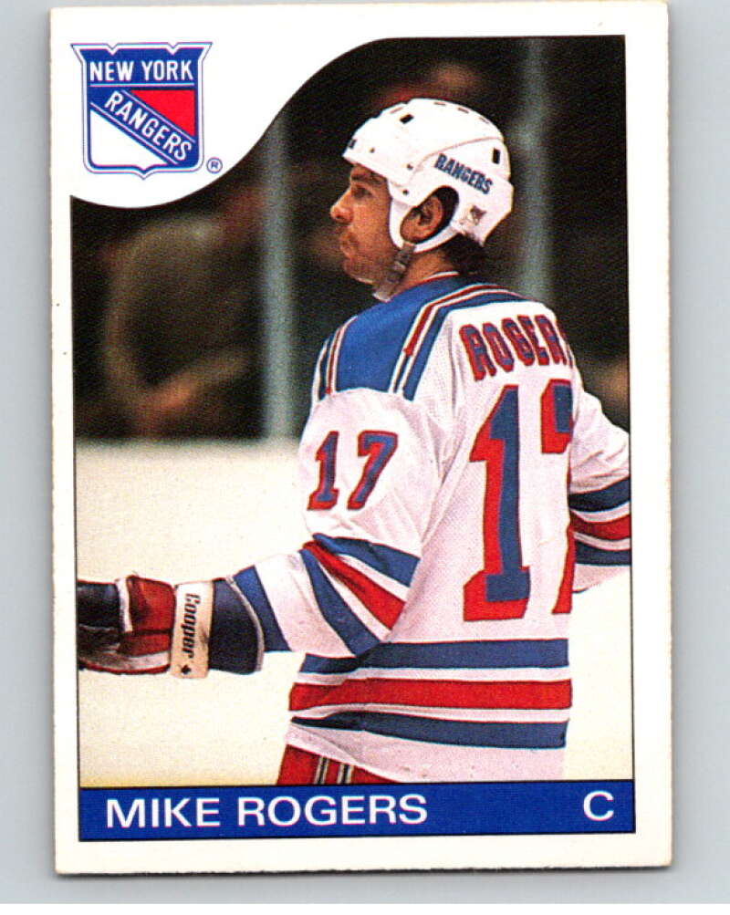 1985-86 O-Pee-Chee #39 Mike Rogers New York Rangers V56423 Image 1