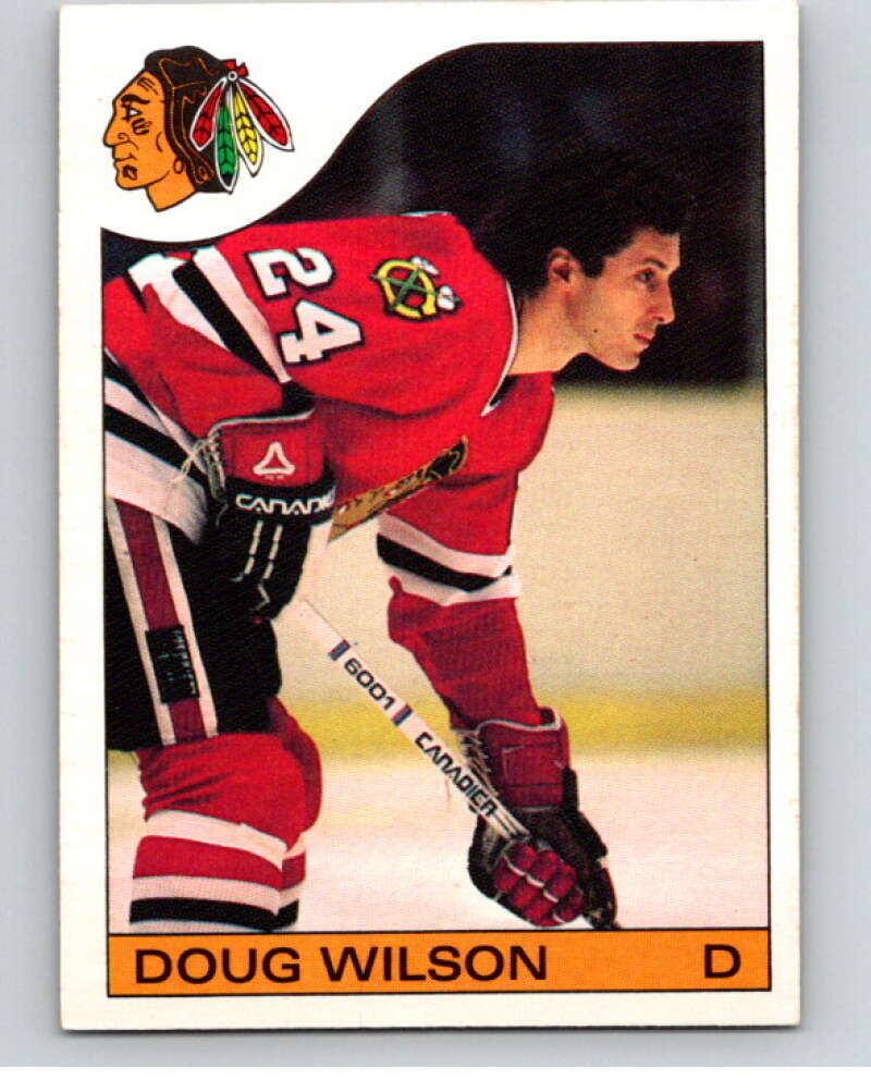 1985-86 O-Pee-Chee #45 Doug Wilson Chicago Blackhawks V56438 Image 1