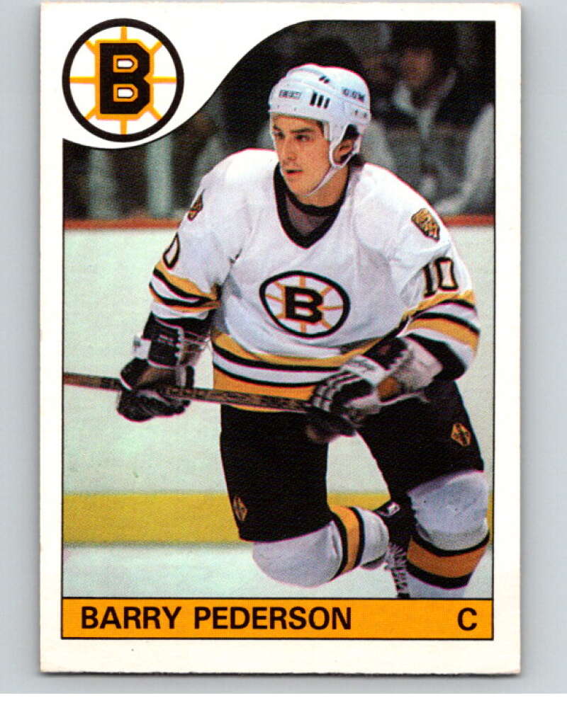 1985-86 O-Pee-Chee #52 Barry Pederson Boston Bruins V56451 Image 1